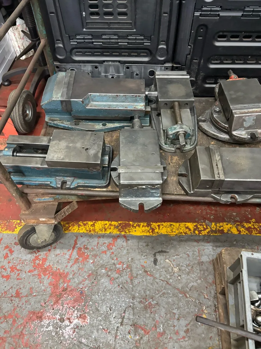 British machine vices  6”—12” jaws all sizes swive - Image 1