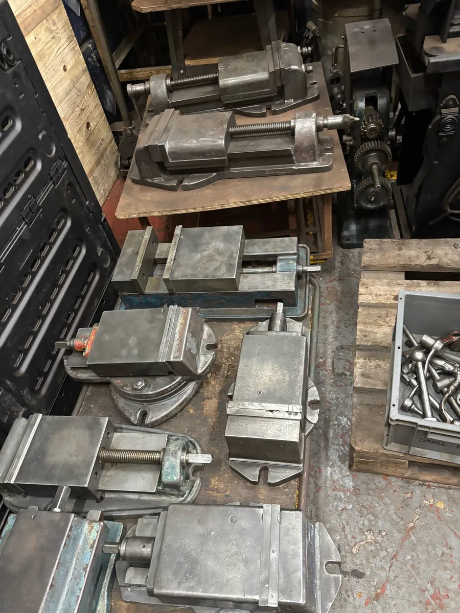 British machine vices  6”—12” jaws all sizes swive - Image 3