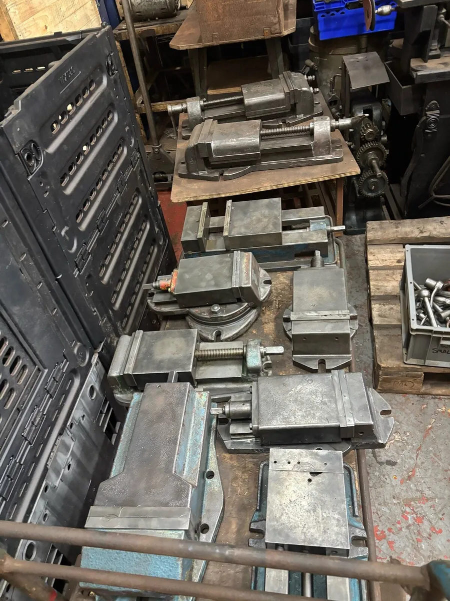 British machine vices  6”—12” jaws all sizes swive - Image 4