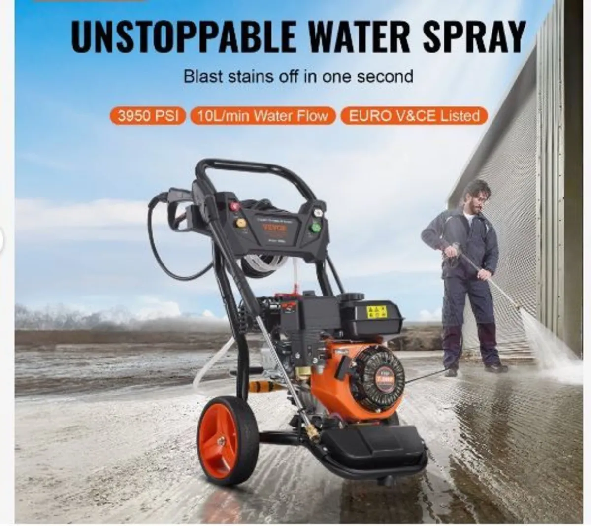 Gas Pressure Washer, 3950 PSI 10L/min - Image 3