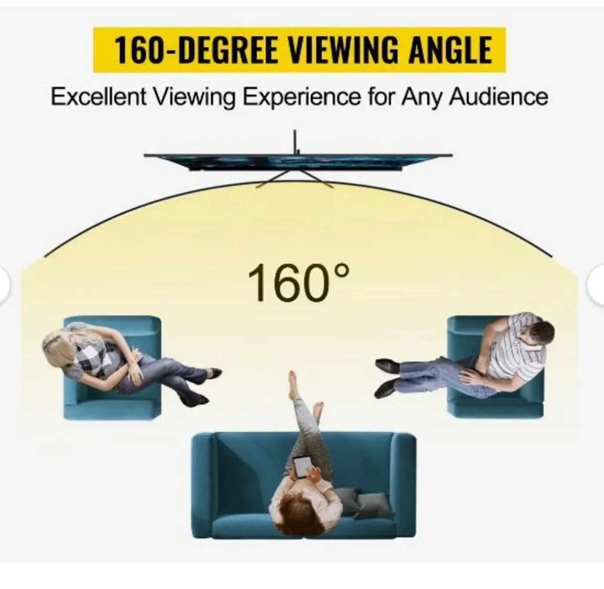 Tripod Projector Screen with Stand 100inch - Image 3