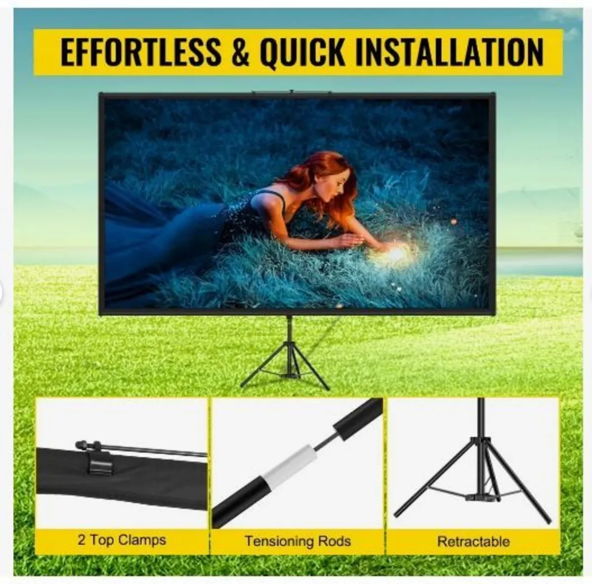 Tripod Projector Screen with Stand 100inch - Image 4