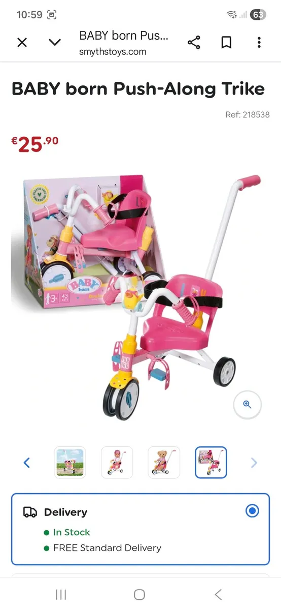 Baby Born Tricycle - Image 2