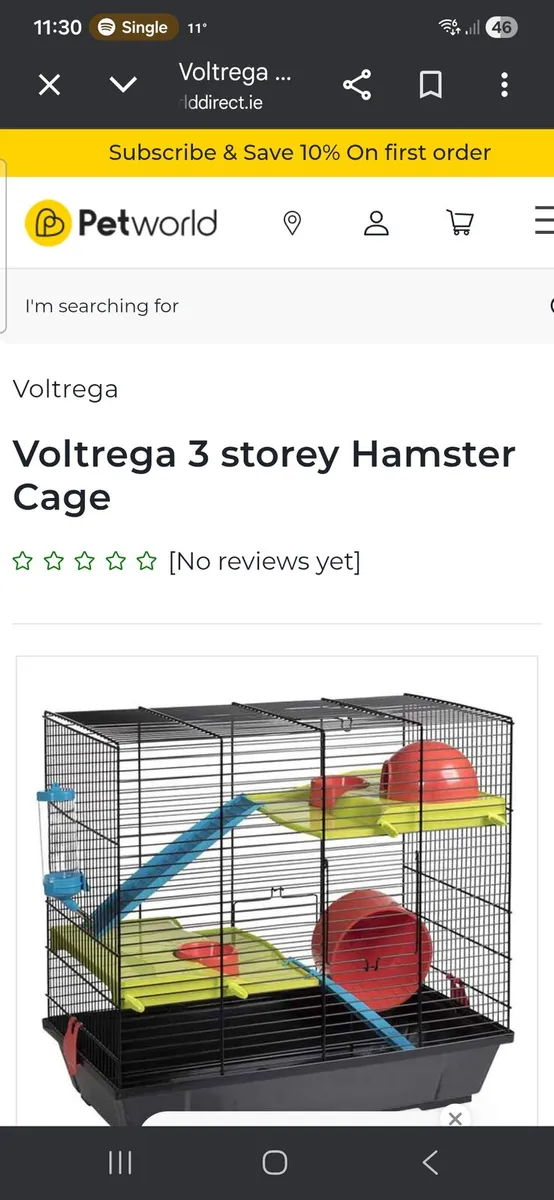 3 storey hamster cage