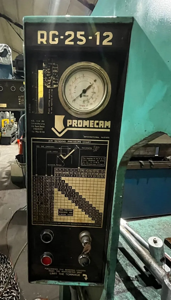 Promecam RG 25‑12 Hydraulic Upstroking Press Brake - Image 2