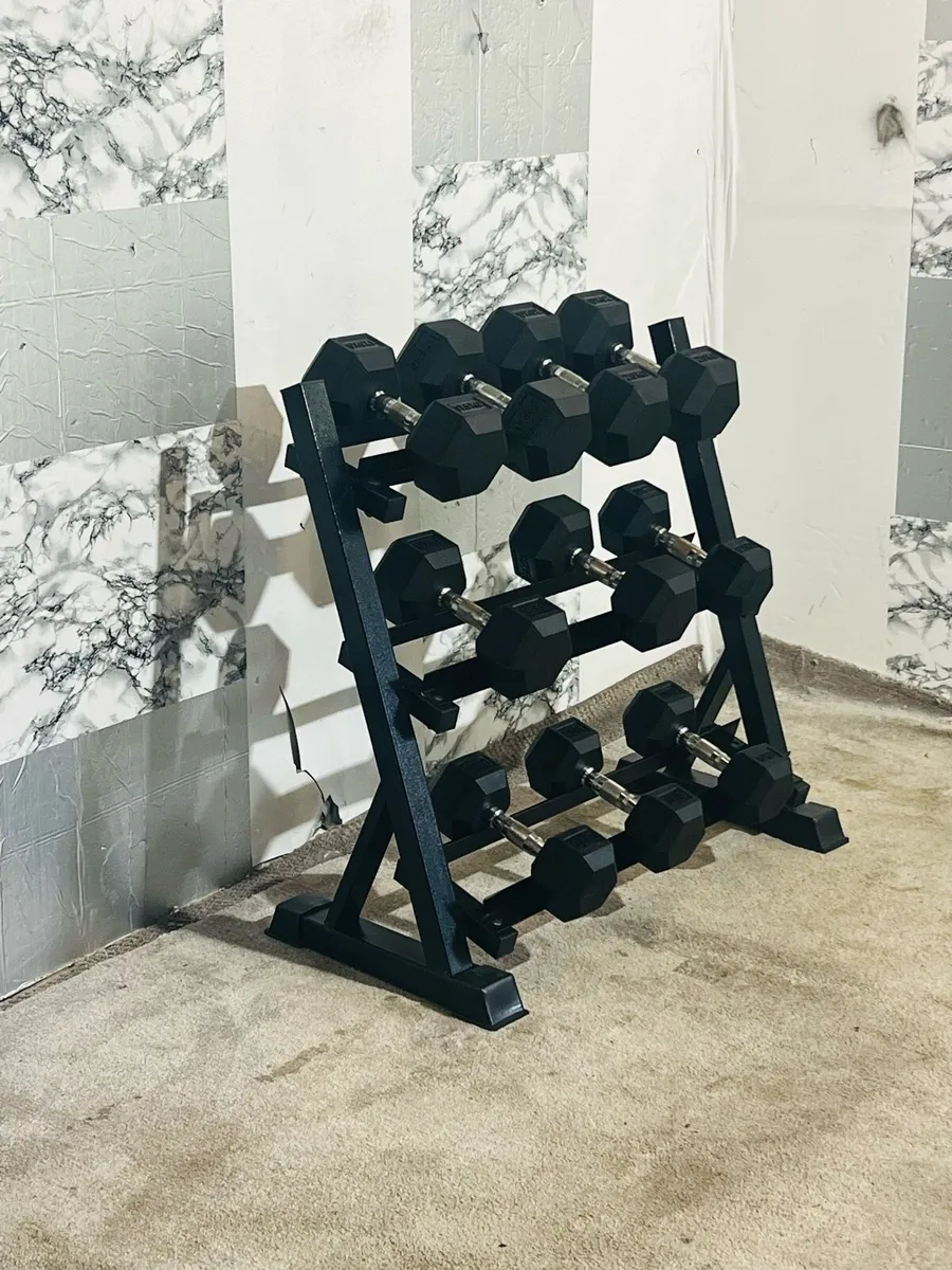 HEX DUMBBELLS WITH RACK - Image 2