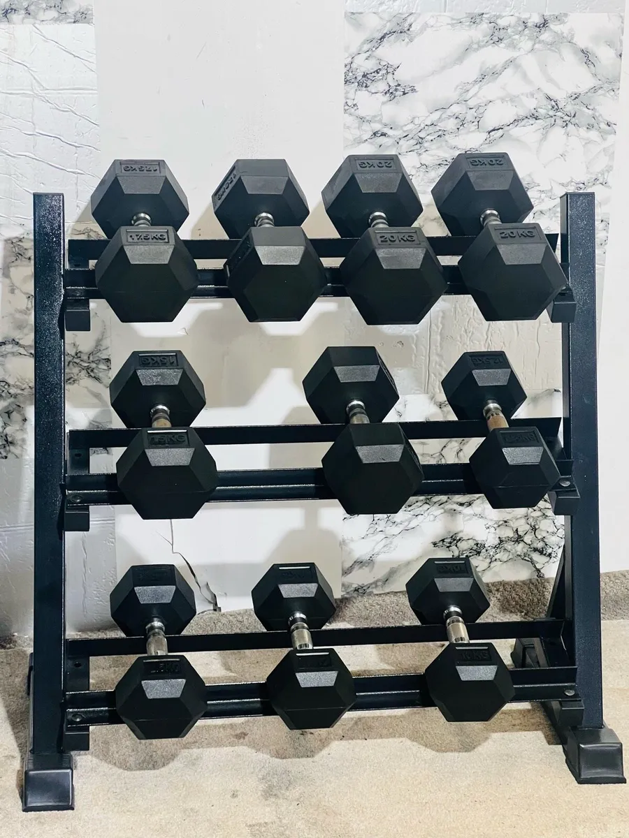 HEX DUMBBELLS WITH RACK - Image 4