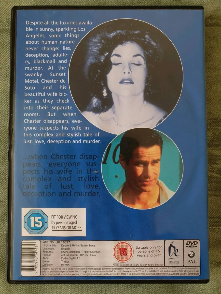 Desire and Hell at Sunset Motel 1992 DVD - Image 2