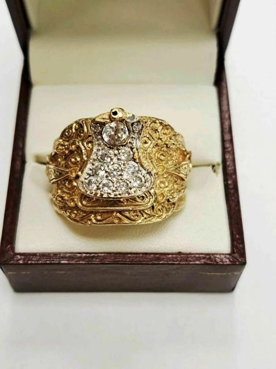 9K Gold Saddle Ring 9CT - Image 4