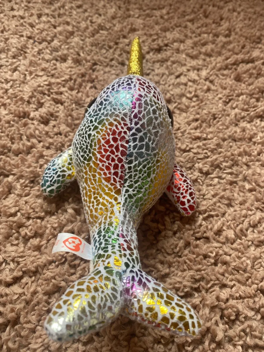Super cute rainbow narwhal teddy - Image 2