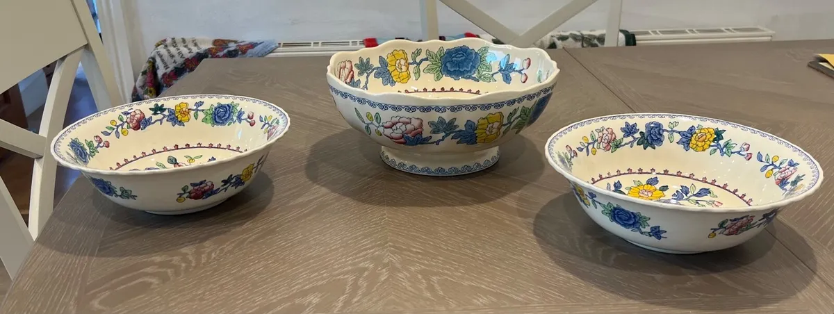 Mason’s Patent  Ironstone Set of 3 Bowls - Image 2