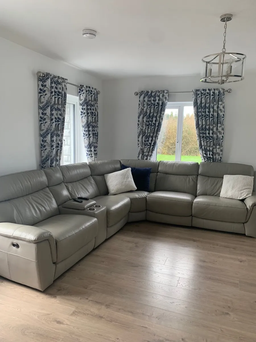 Leather Corner Recliner Couch - Image 2