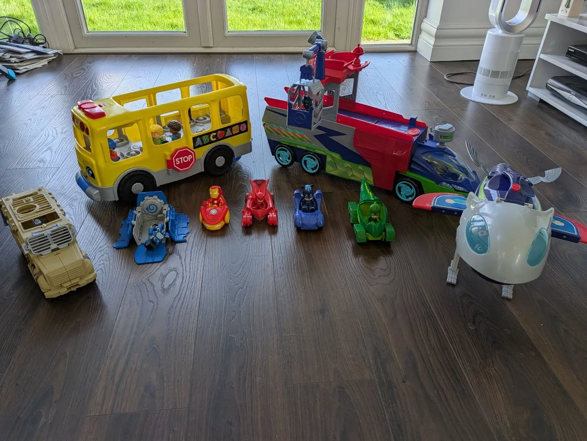 Fisher Price Little People Bus, PJ Masks, + others - Image 1