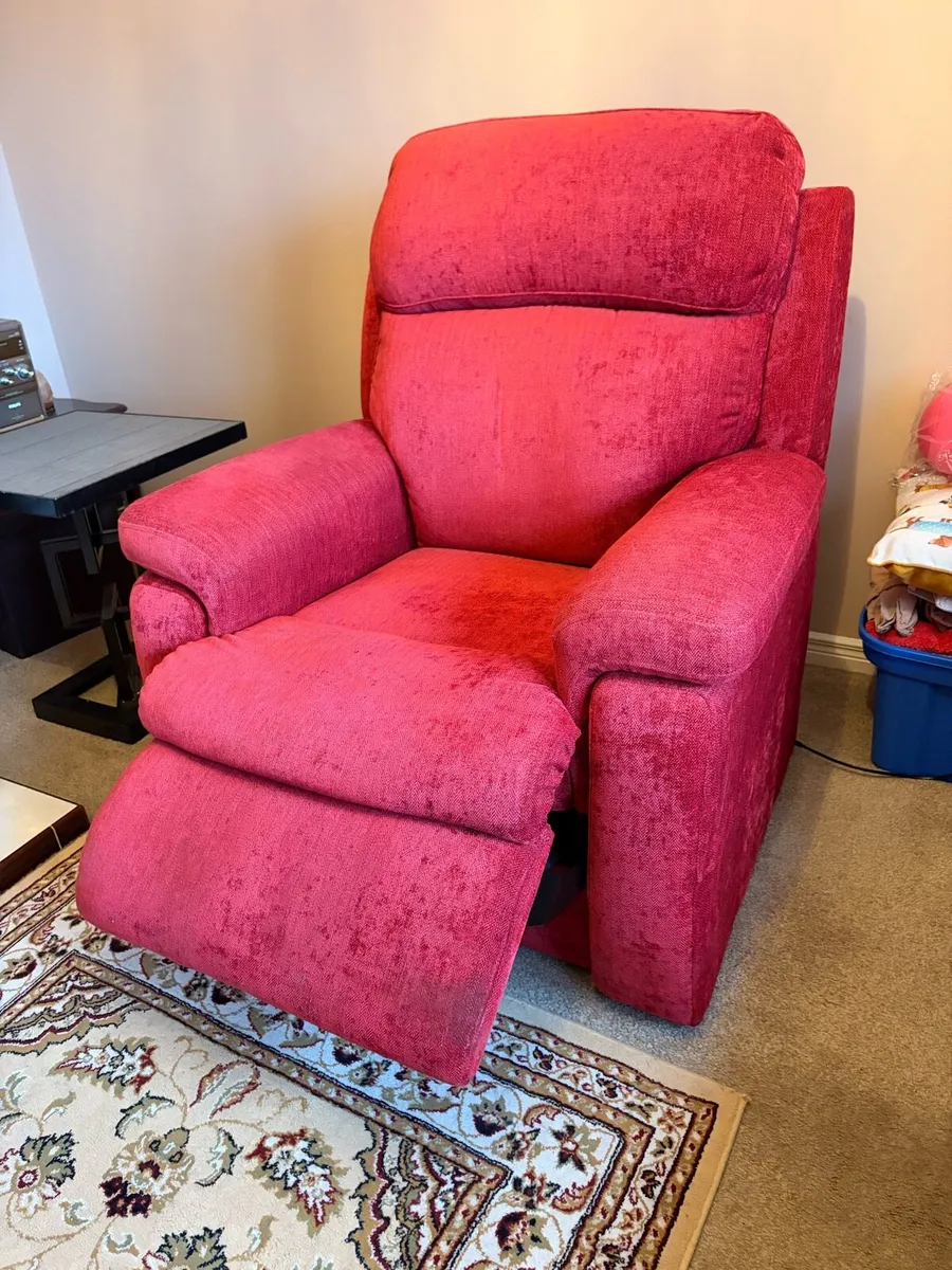 3 Seater Power Recliner + Rise & Tilt Chair - Image 1