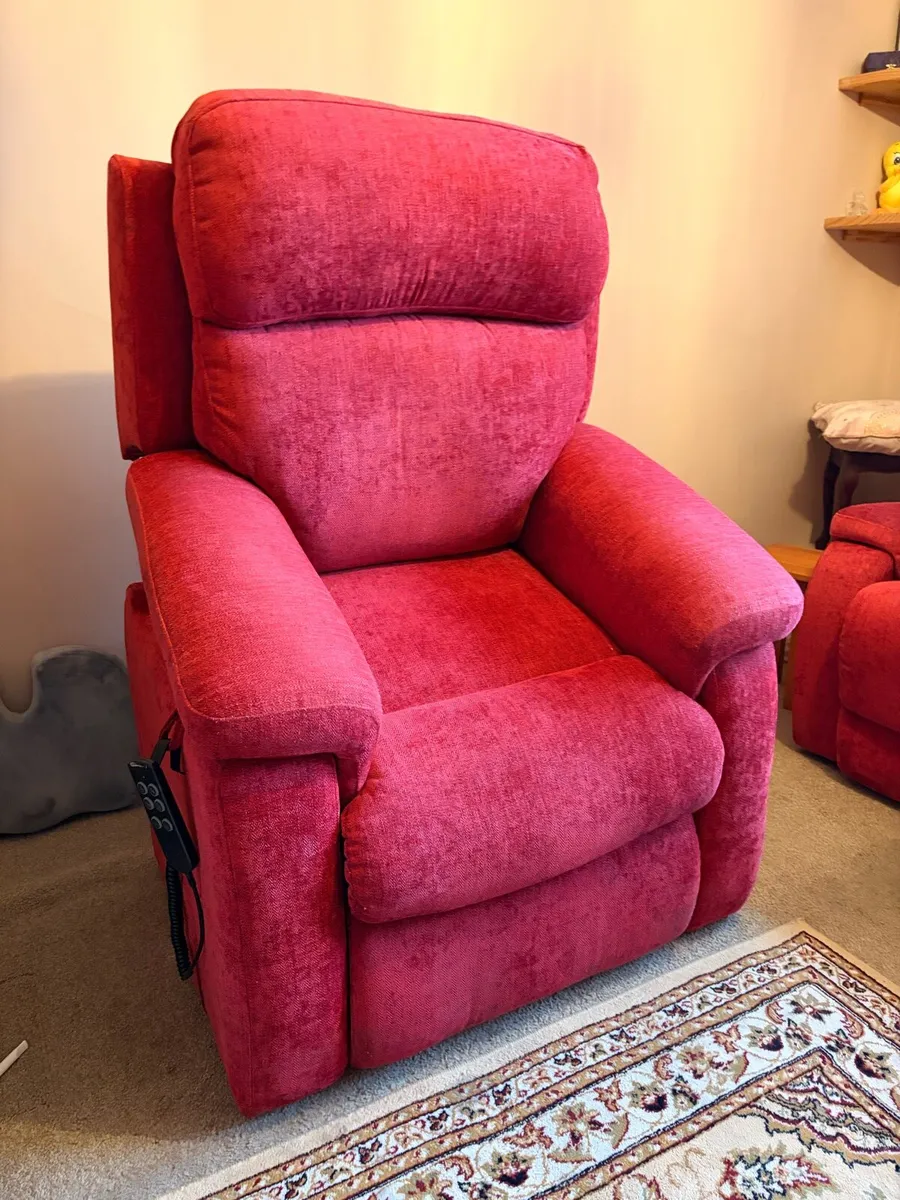 3 Seater Power Recliner + Rise & Tilt Chair - Image 2