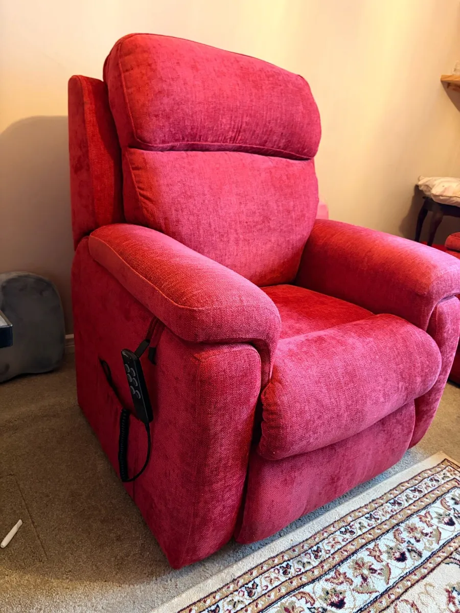 3 Seater Power Recliner + Rise & Tilt Chair - Image 3