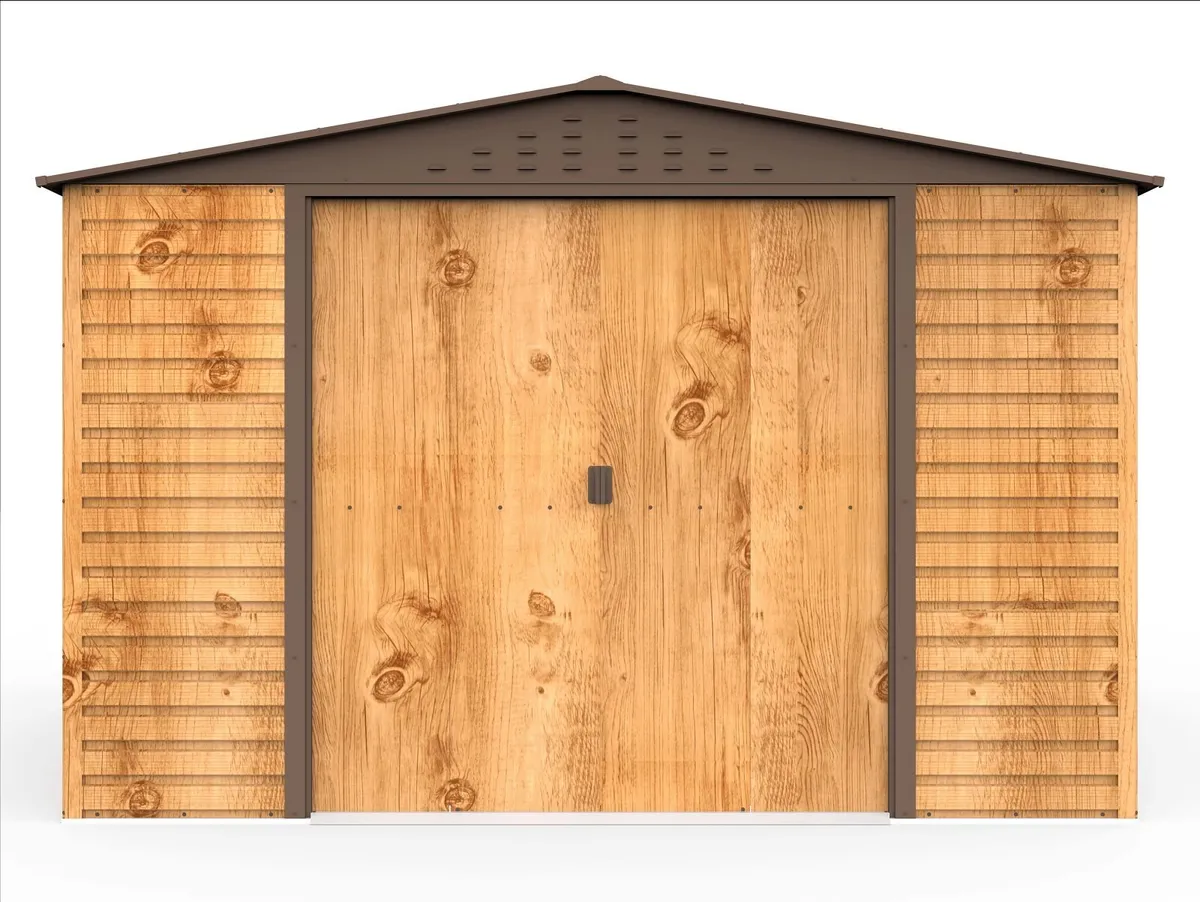 Alpine 10×10 Steel Garden Shed – FREE Floor Frame - Image 4