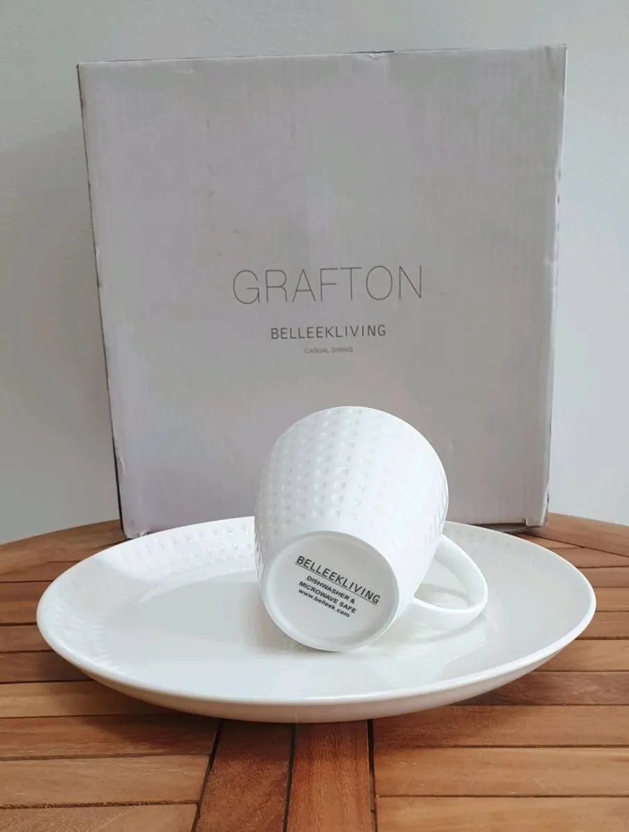 Belleek Living Cup & Tray Set - Image 2