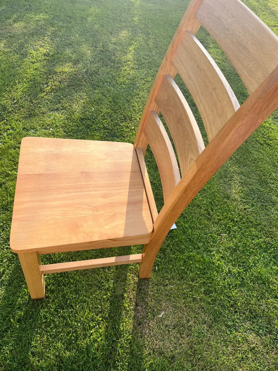 6 Oak Dining Chairs Set - Image 2