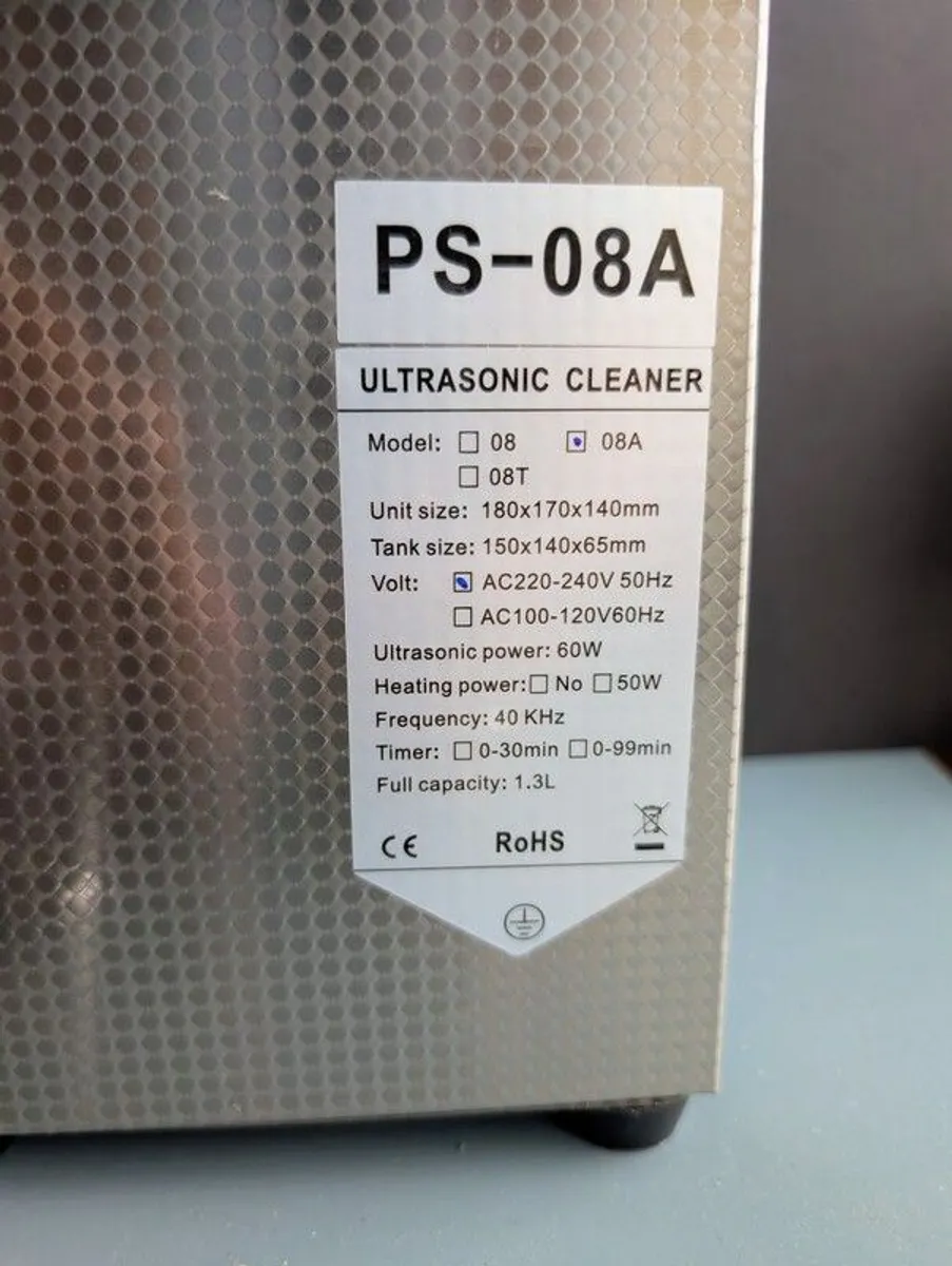 Professional Stainless Steel Ultrasonic Cleaner (PS-08A) - Like New - Image 3