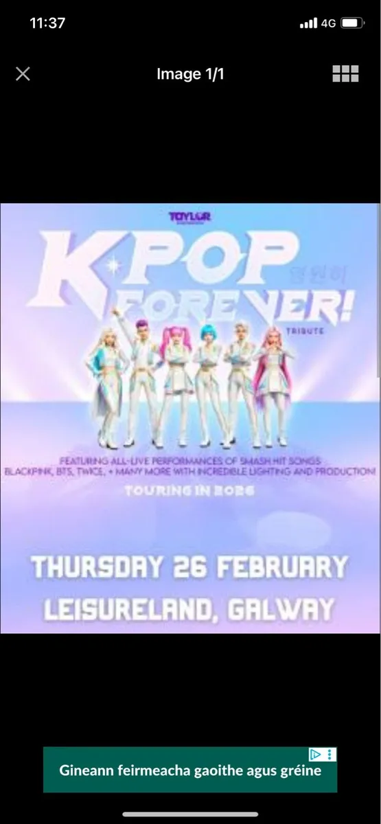 K pop forever tickets Galway