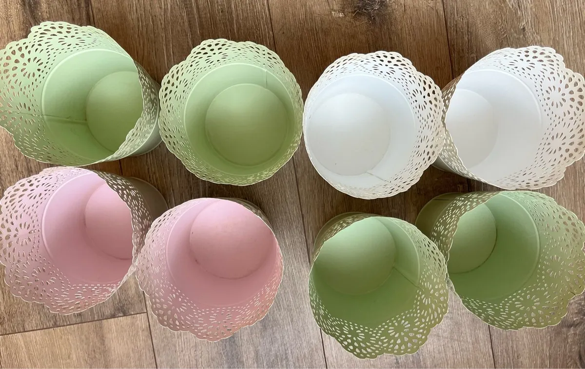 8 metal pots for plants - Image 2