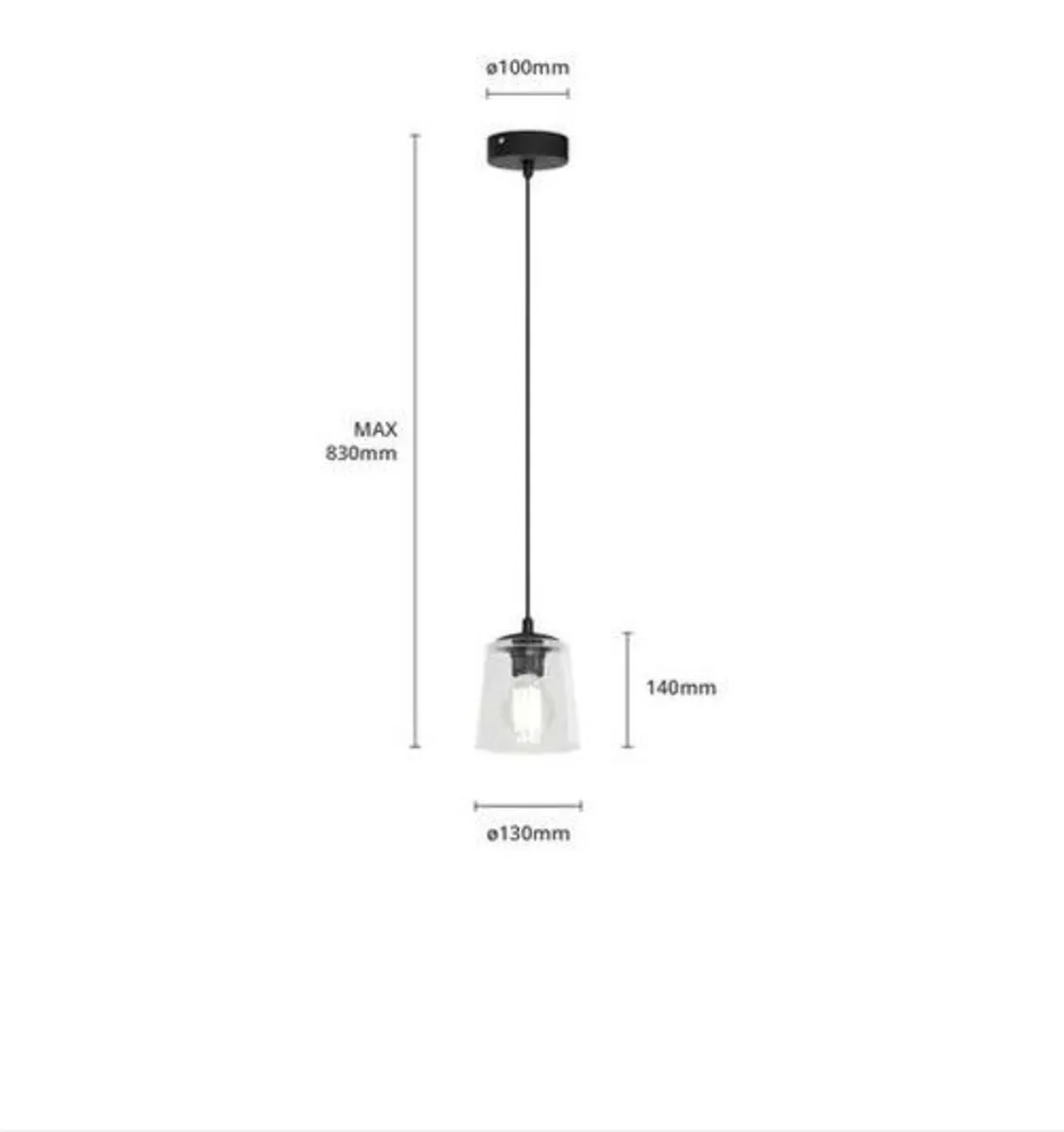 Harpersville 1-Light Single Pendant Shade - Image 2