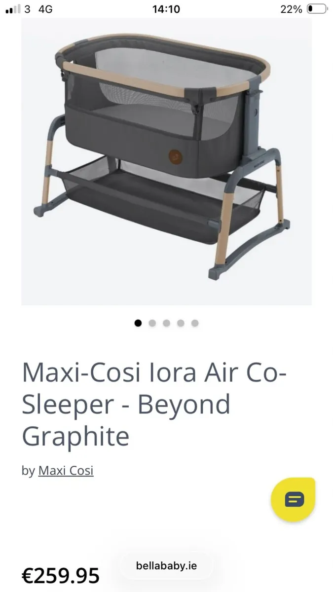 Maxi Cosi Next to Me Bassinet - Image 1