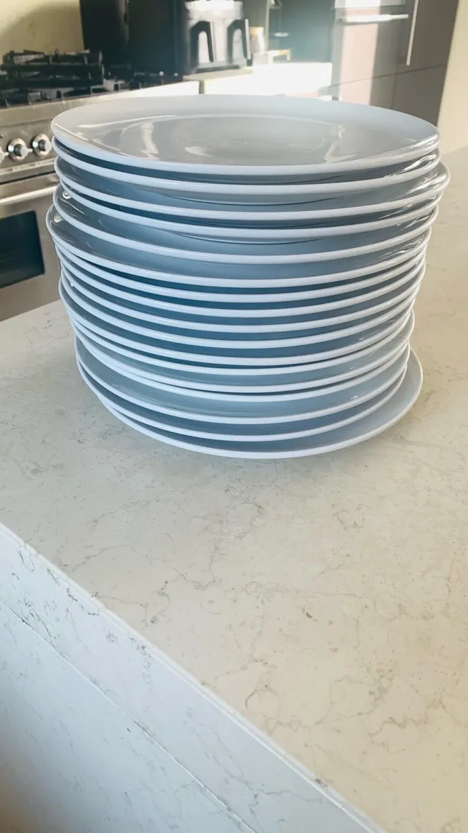 White plates