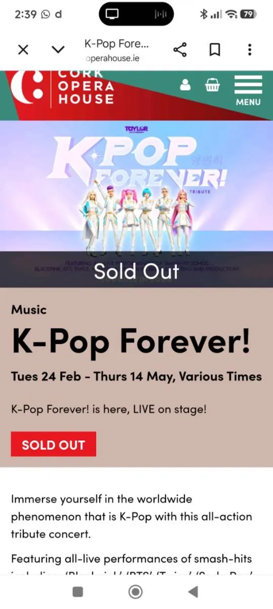 K pop forever tickets - Image 1