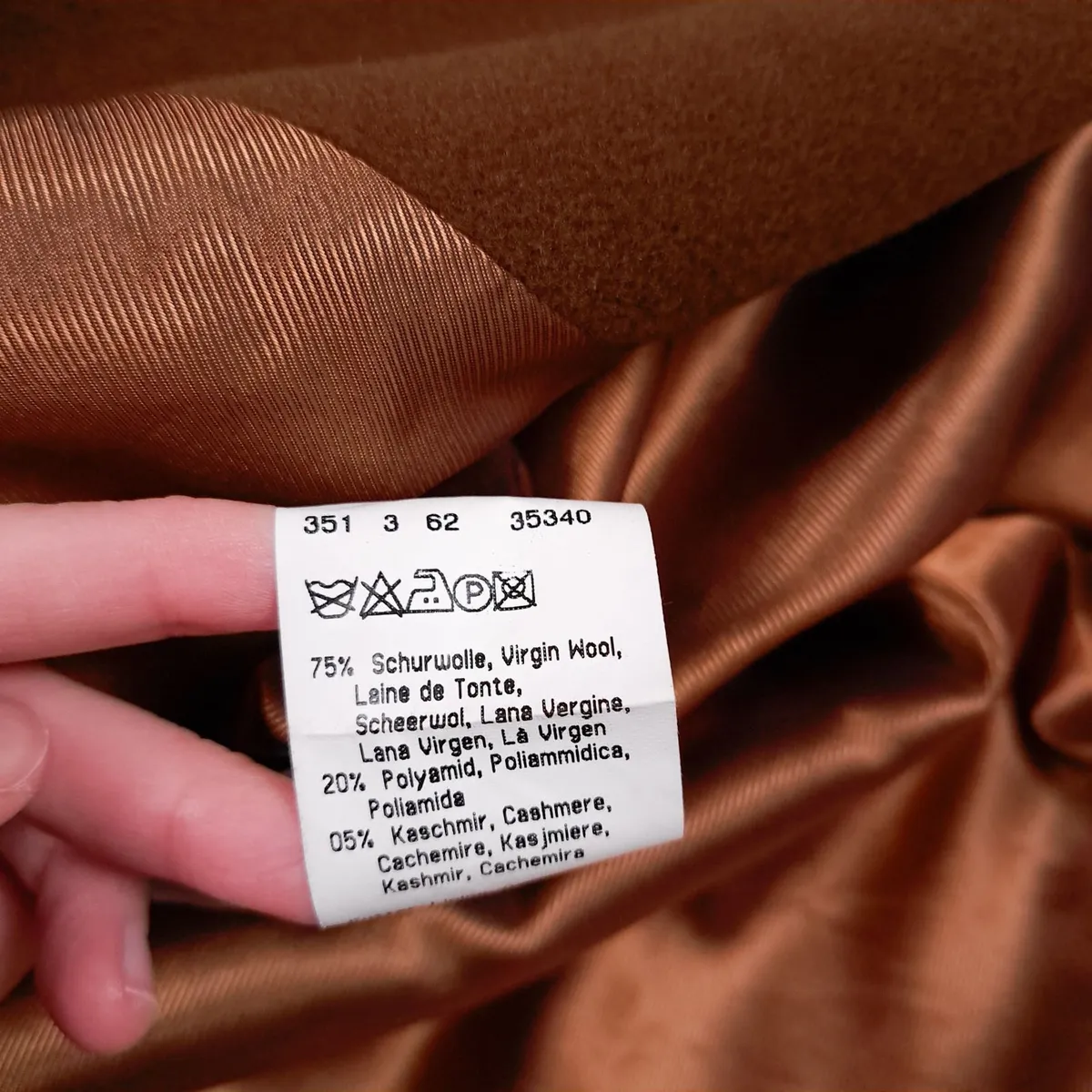 Gil Bret Camel Brown Wool Coat 12UK/40EU - Image 4