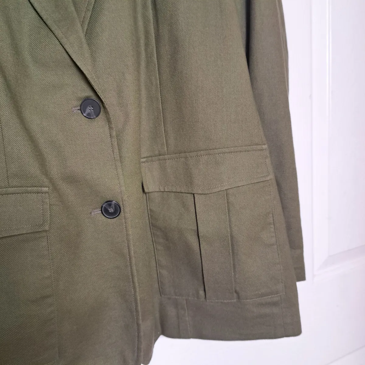 Zara Green Khaki Blazer Size XS/S - Image 4