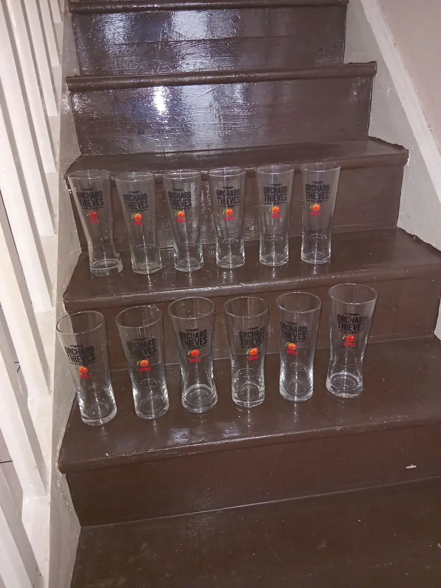 12 ORCHARD THIEVES PINT GLASSES
