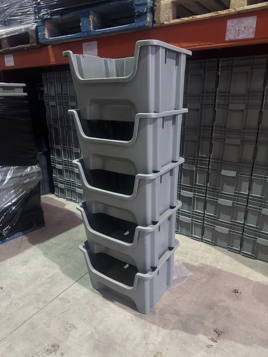5x open storage boxes - Image 3