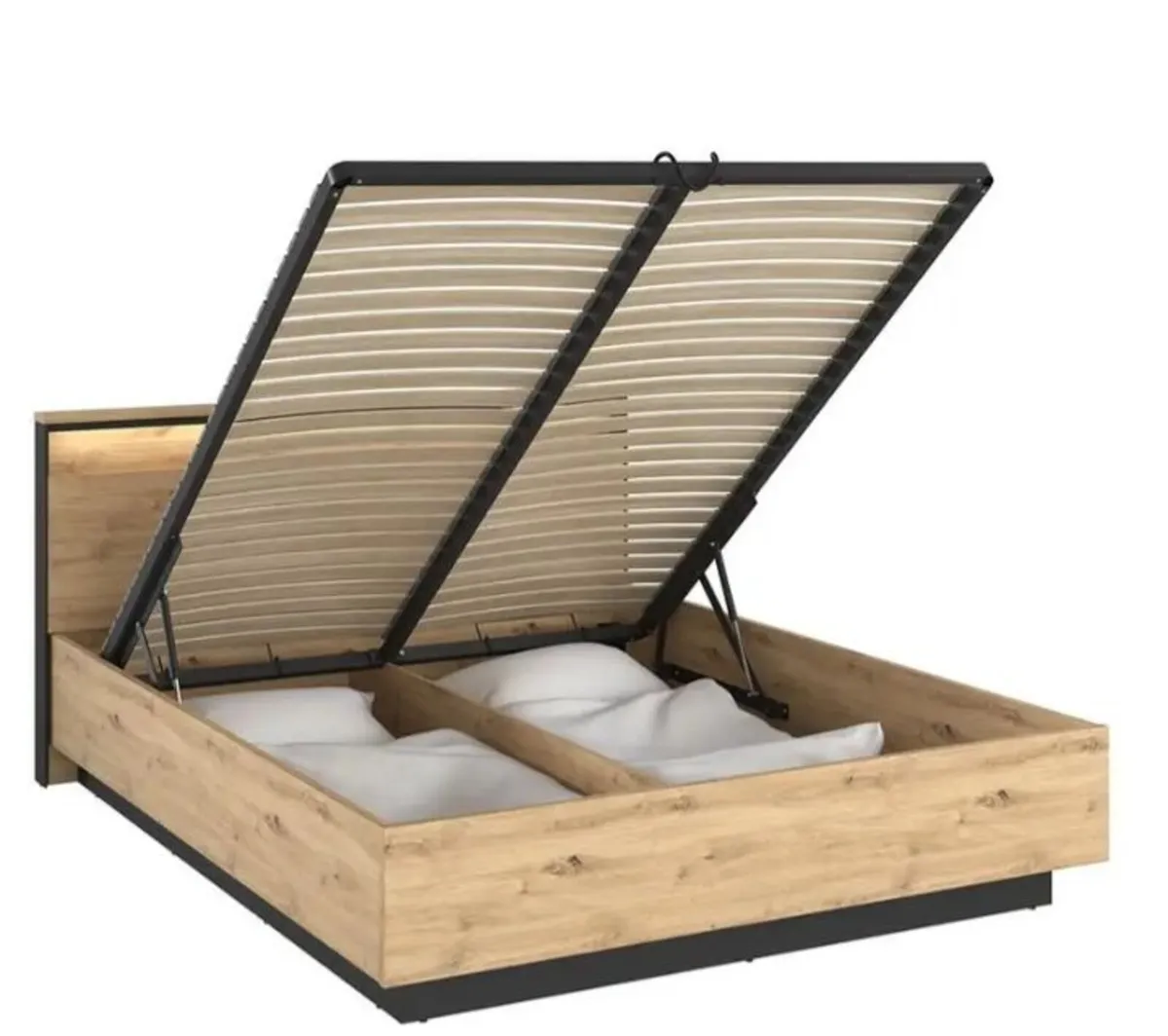 Quant Ottoman Bed with LED Lighting - Image 3