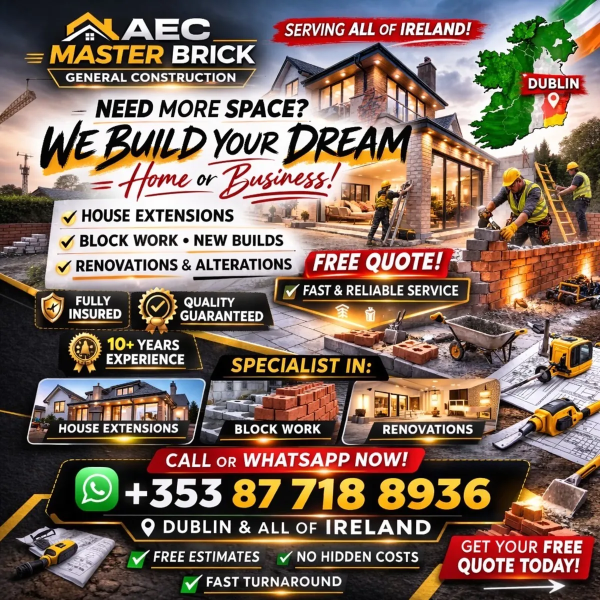 Extension New builds Renovation