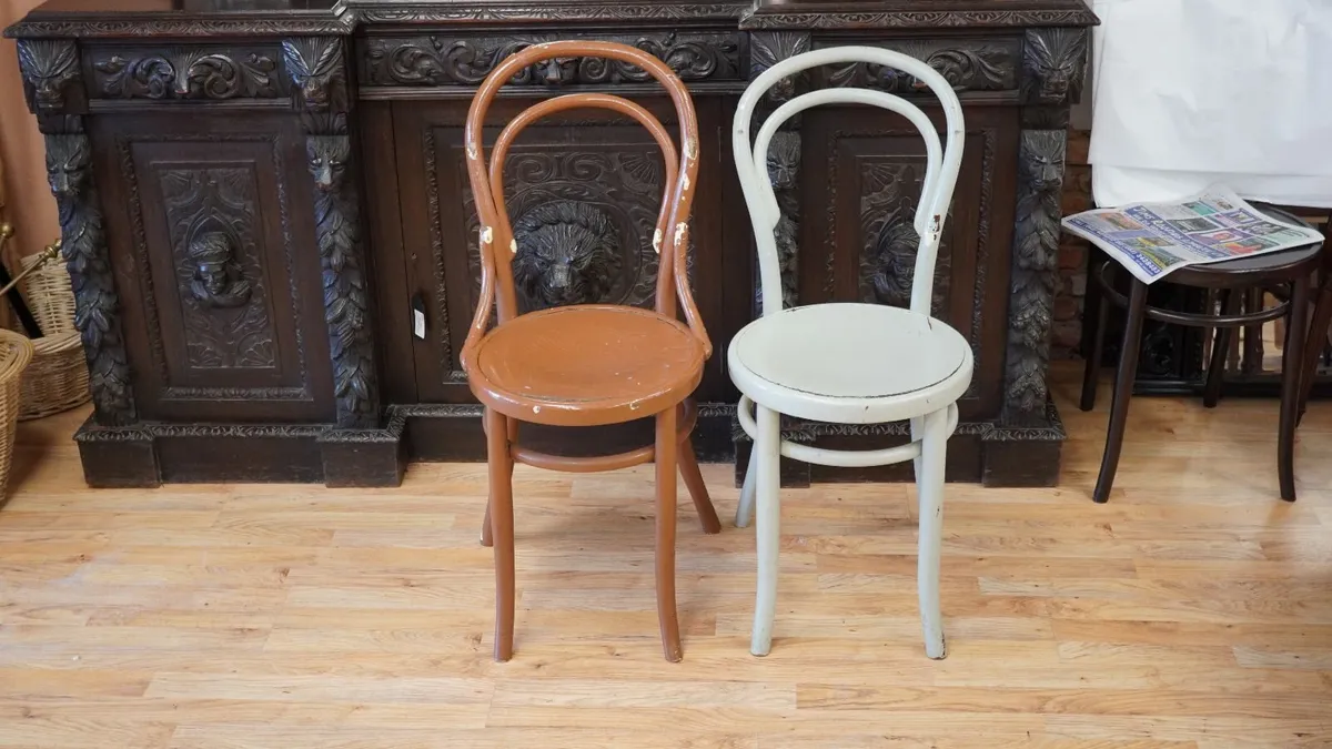 Vintage Bentwood Bistro Chairs - Image 1