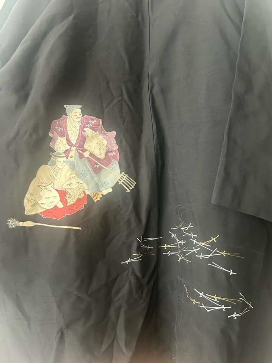 Vintage Silk Japanese Haori - Image 3