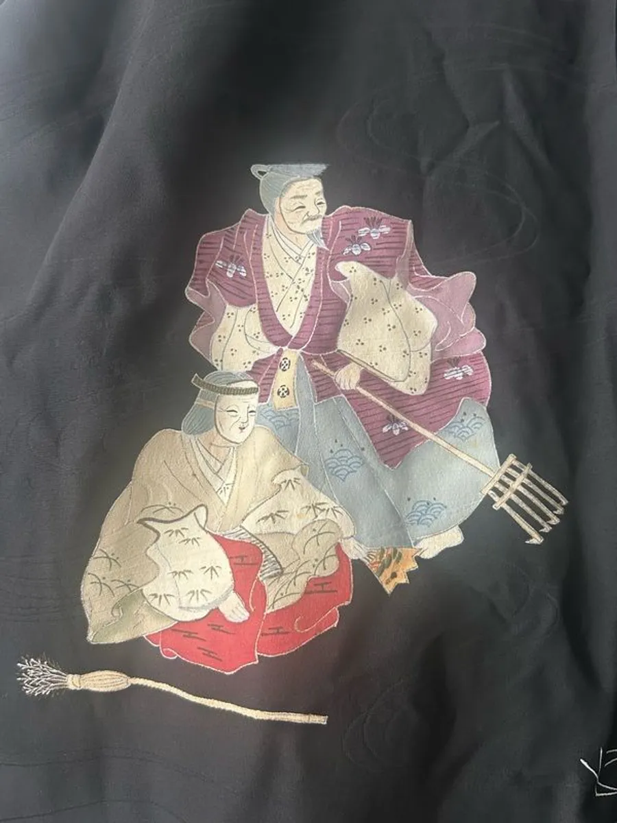 Vintage Silk Japanese Haori - Image 4