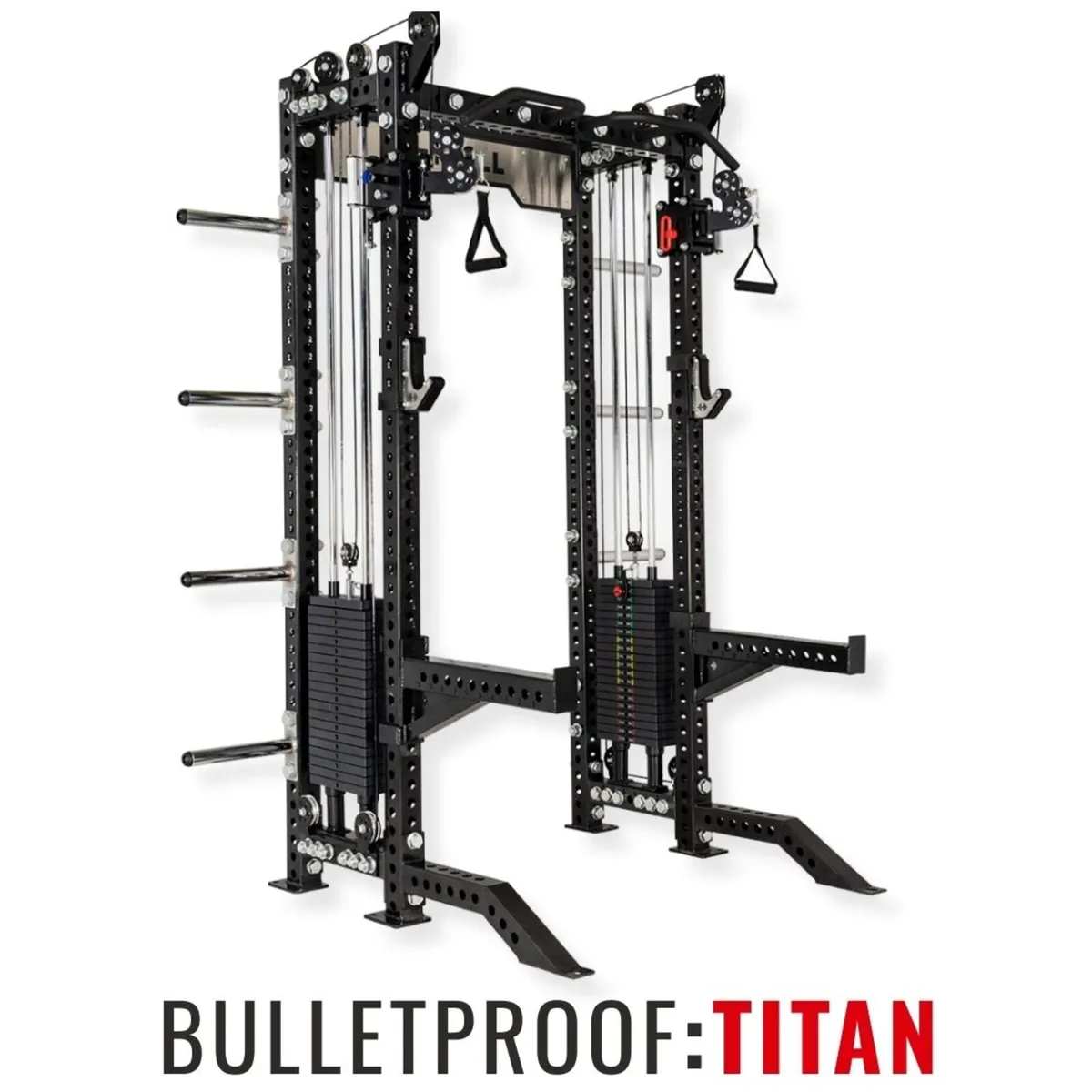 Titan Multigym - Half Squat Rack Cable Crossover - Image 1