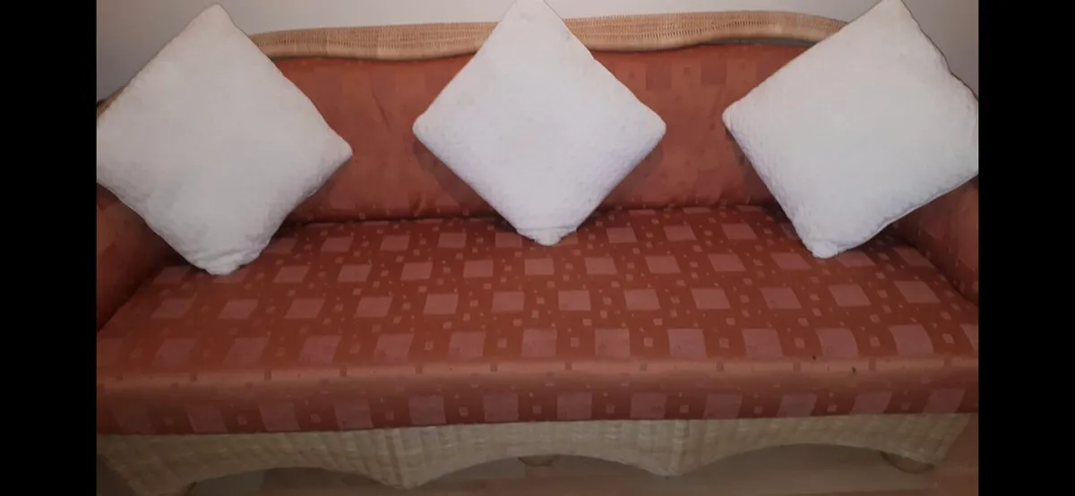 Wicker 3 Seater Sofa - Image 3