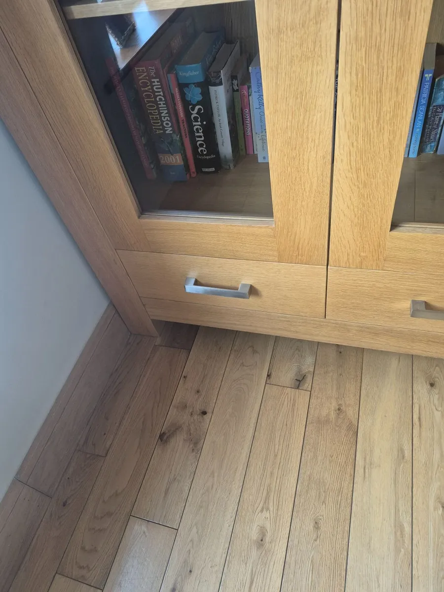 Solid Oak Display Cabinet - Image 2