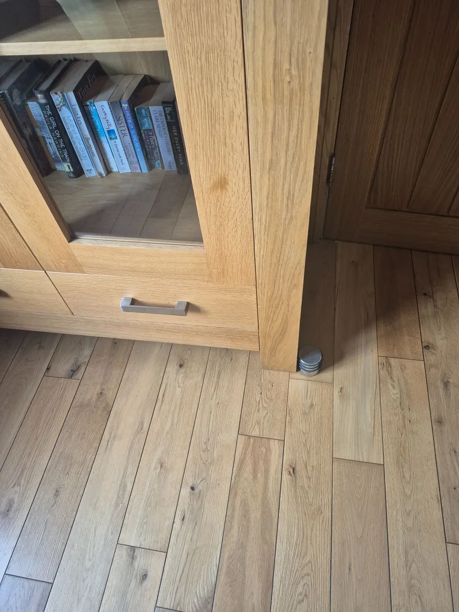 Solid Oak Display Cabinet - Image 4