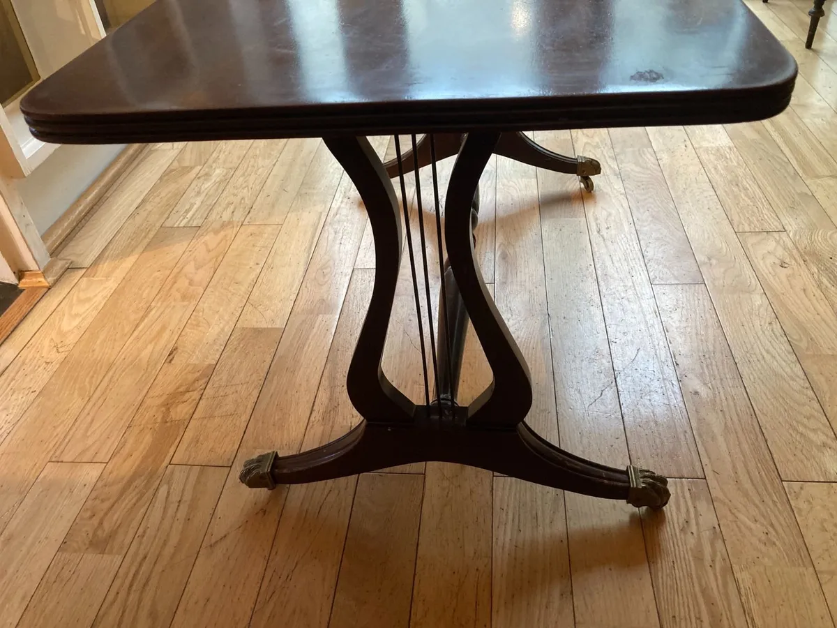 Vintage Mahogany Regency Style Coffee Table - Image 3