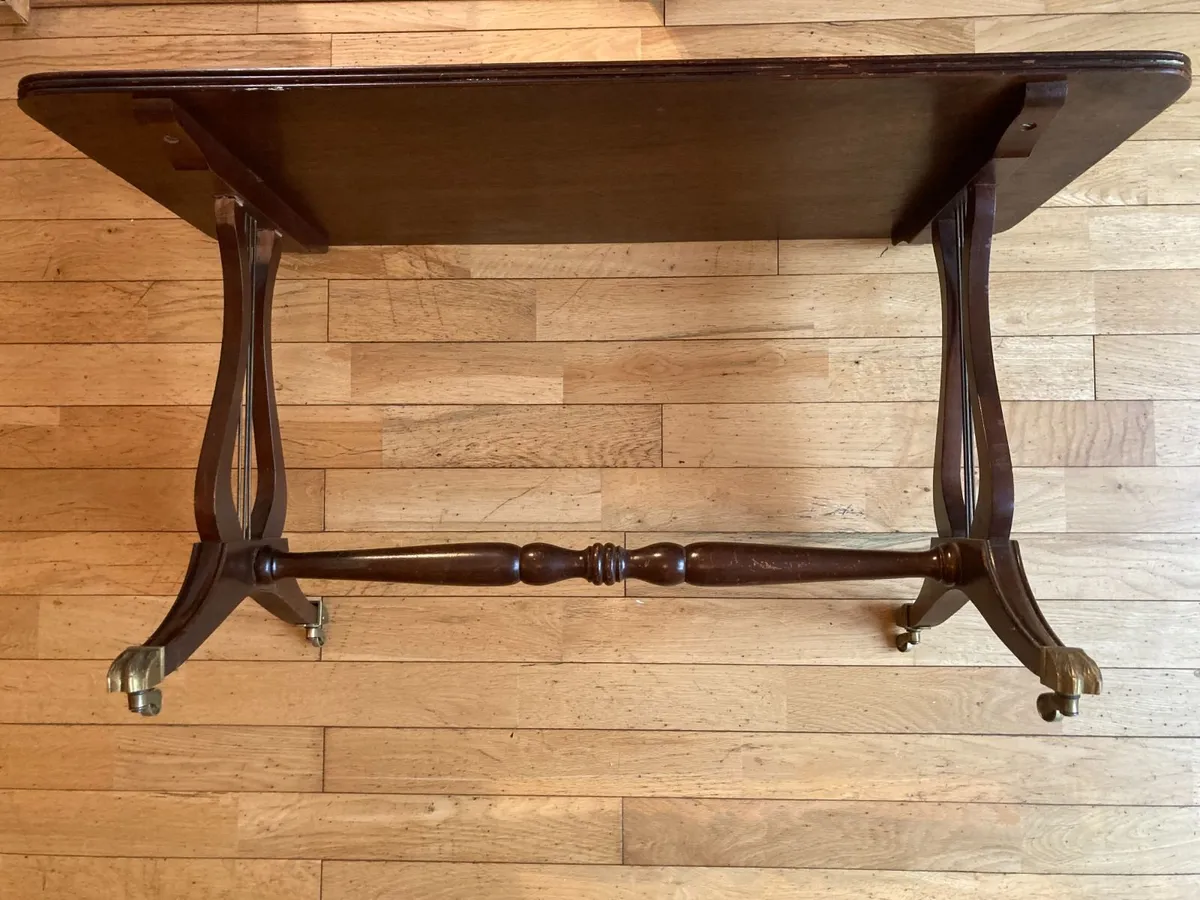 Vintage Mahogany Regency Style Coffee Table - Image 4