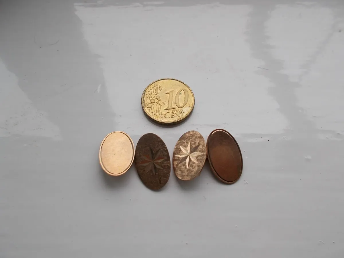 Gold Cuff Links - Image 2