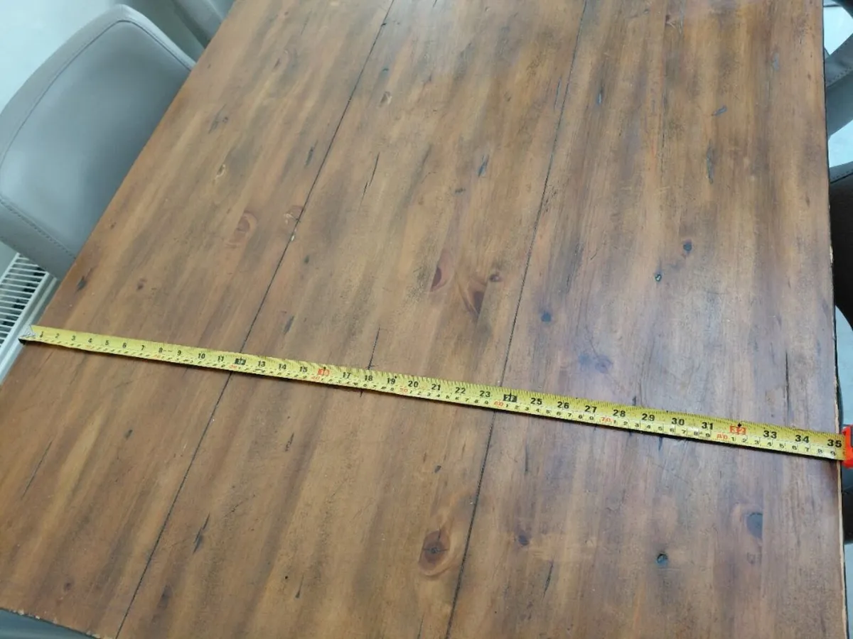 6 chairs and dining table - Image 2