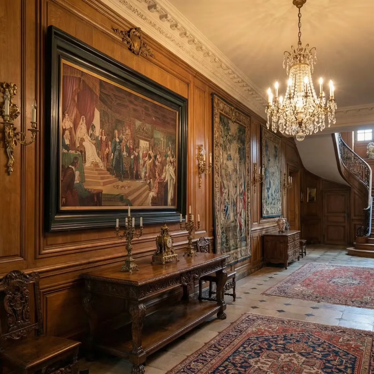 Old large painting - Image 1