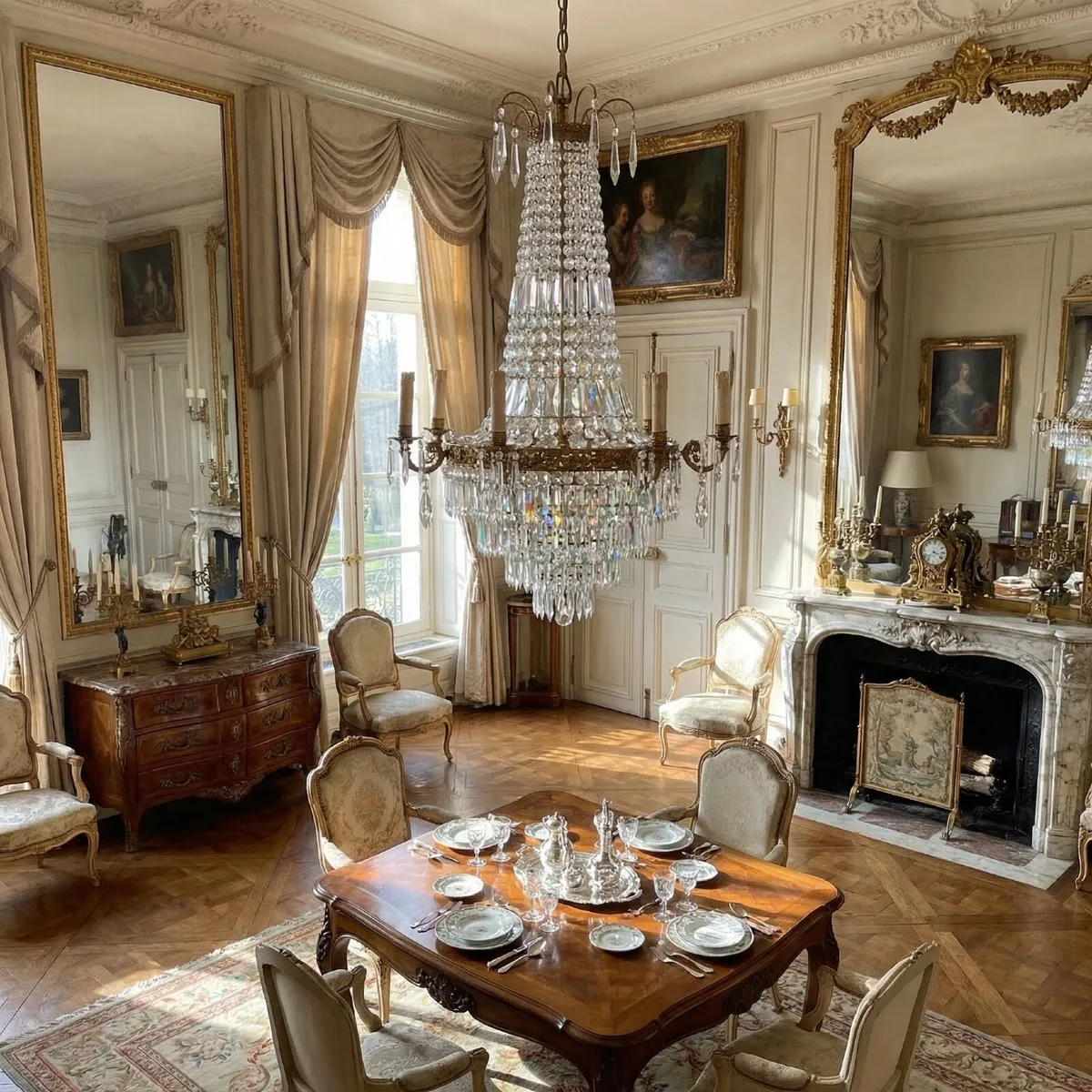 Large old Belgium Chandelier - Image 2