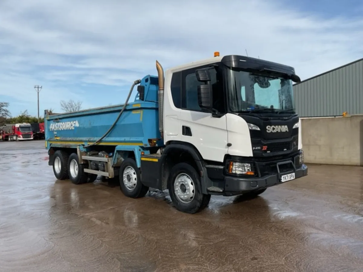 2021 Scania P410 XT 8x4 Steel Tipper - Image 1